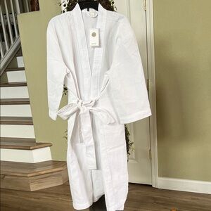 💜H&M Home, White Waffle Knit Robe - Sz S/M
